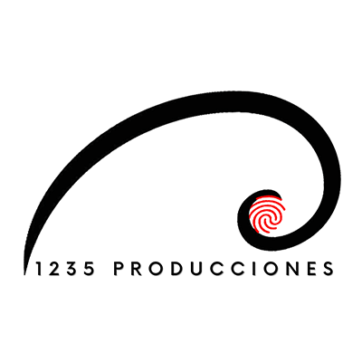 Logo de la productora audiovisual 1235 Producciones.